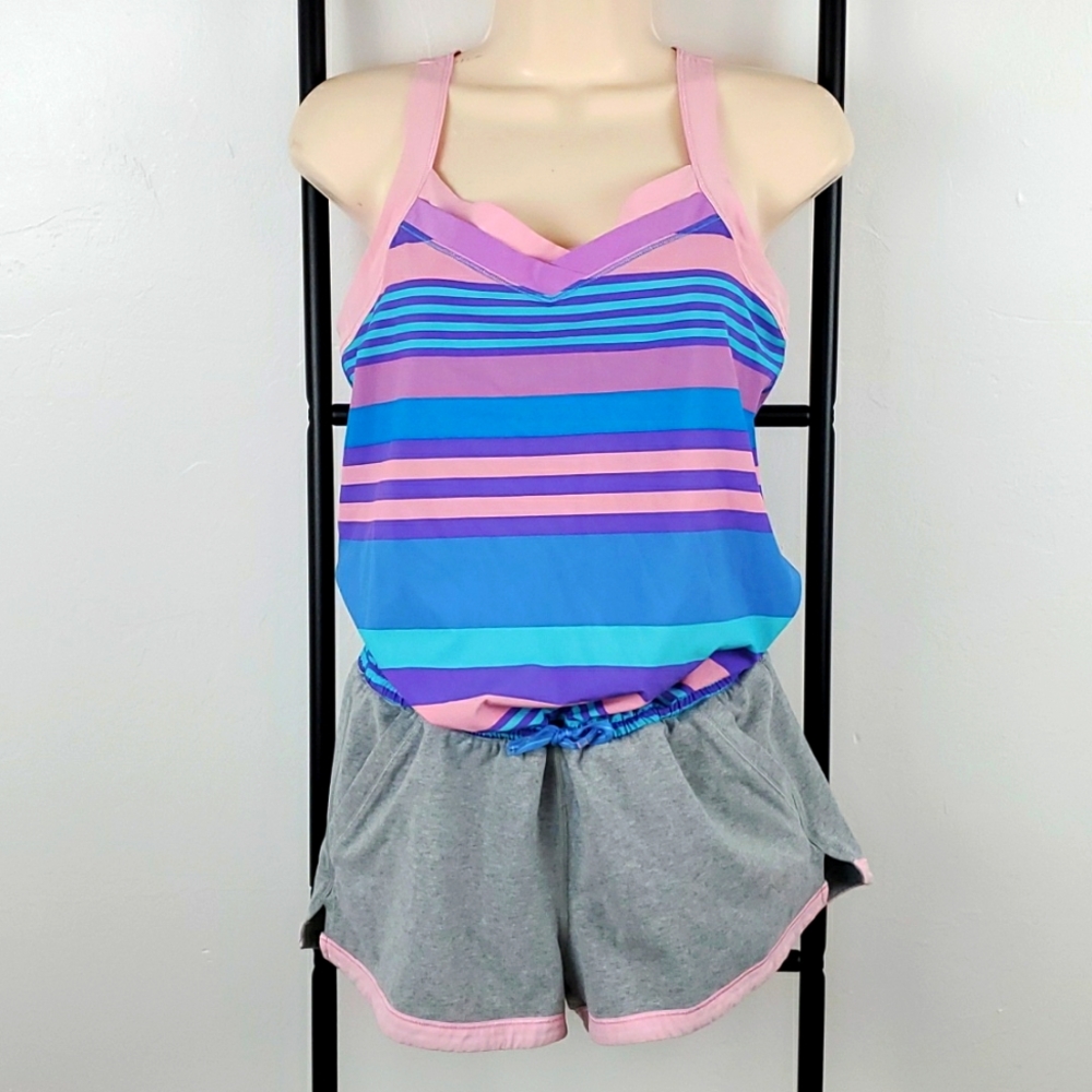 Lululemon Ivivva girl jumpsuits sleeve multicolor girl size 14